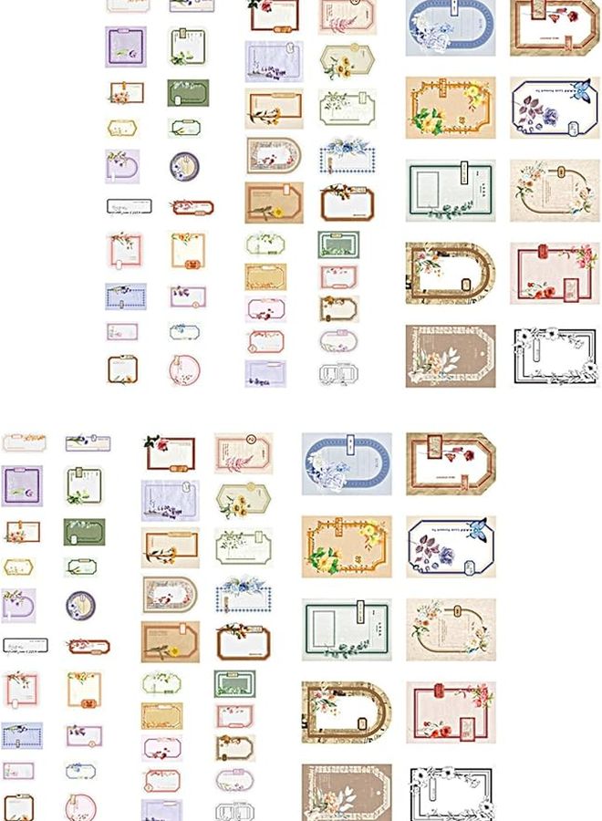 Antique Decorative Paper 100 Sheets For Scrapbooking Journaling Photo Album Invitation Card Packaging Color B - Image 1
